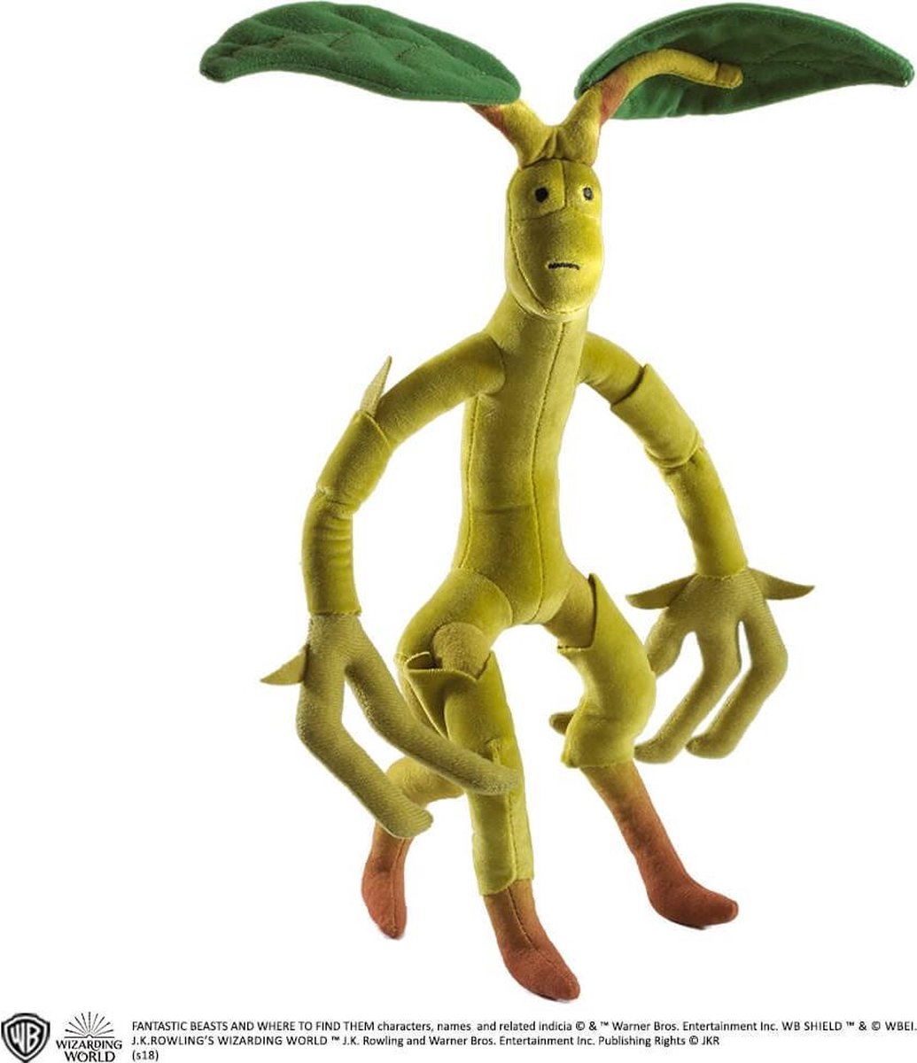 The noble collection fantastic beasts knuffel: bowtruckle