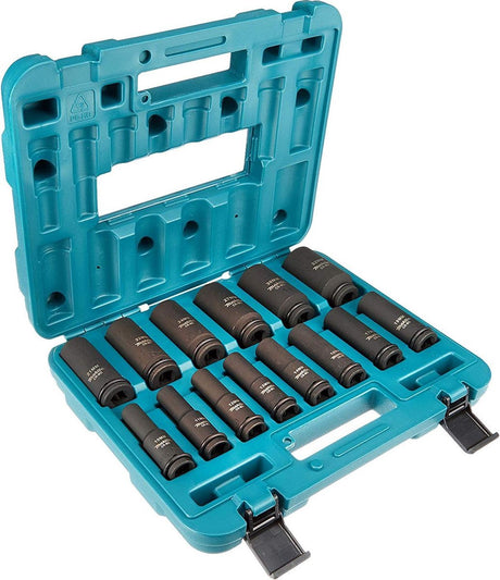 Makita b-52308 14-delige 1 2 krachtdoppenset in koffer
