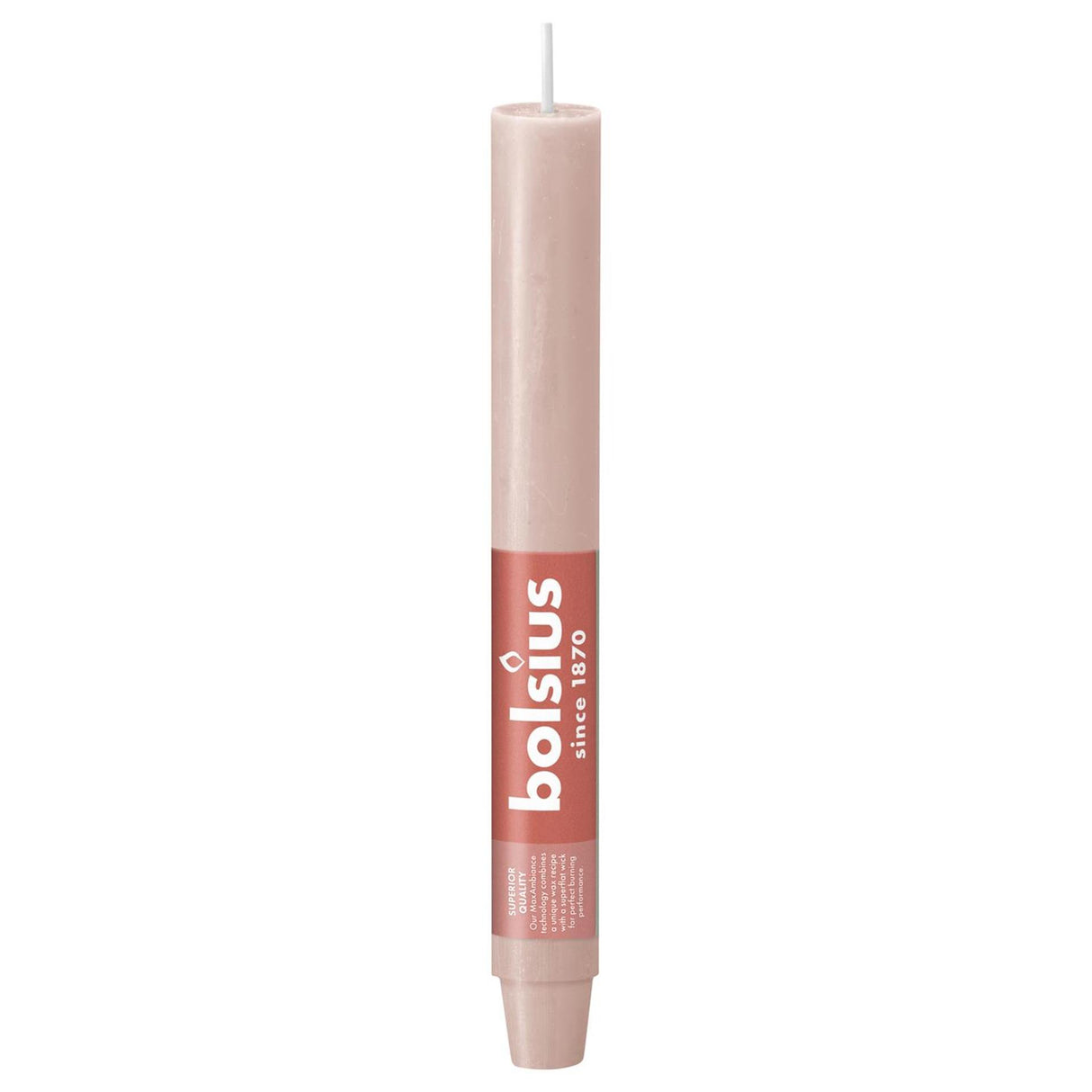 Bolsius tafelkaars xl 230 30 roze