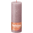 Bolsius shine collection rustiek stompkaars 190 68 ash rose- asroze