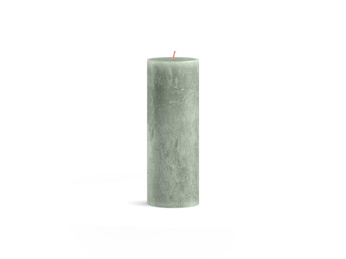 Bolsius shine collection rustiek stompkaars 190 68 jade green-jadegroen