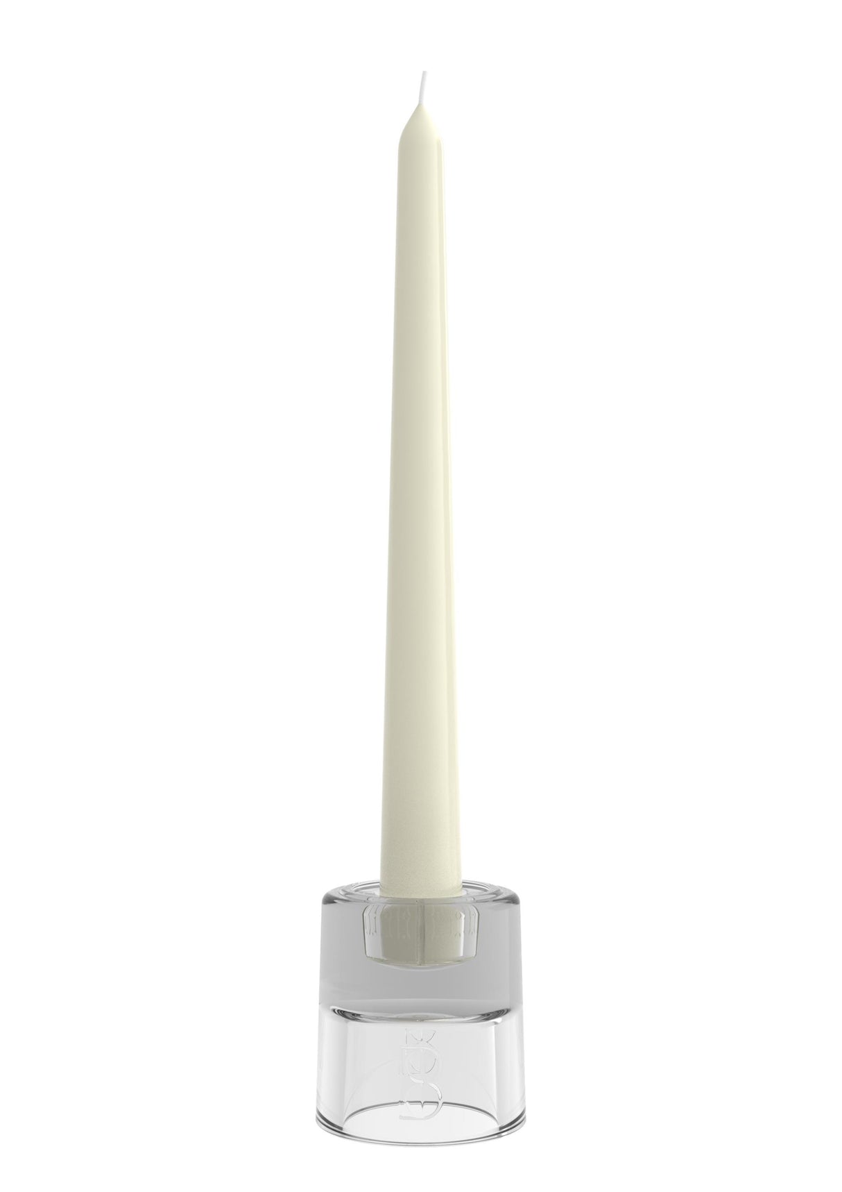 Bolsius kandelaar glas 2 in 1 rond