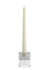 Bolsius kandelaar glas 2 in 1 rond