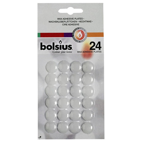 Bolsius hechtwasrondjes blister a 24 stuks