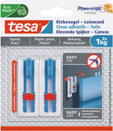 Tesa verstelbare spijker voor behang pleister - canvas spieraam - 1 kg spijker - verwijderbaar