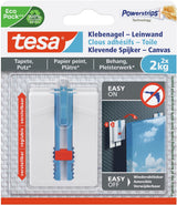 Tesa ® verstelbare nagel voor behang pleisterwerk - ideaal voor canvas - tot 2 kg spijker - verwijderbaar
