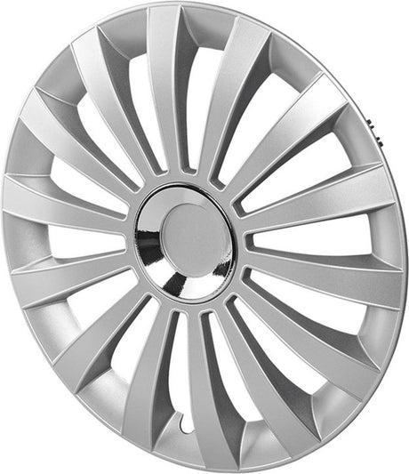 Proplus wieldop meridian 16 inch – voor de meeste stalen velgen – met ventieluitsparing – zilver
