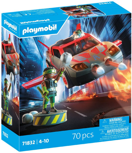 Playmobil held met multifunctioneel voertuig - 71832