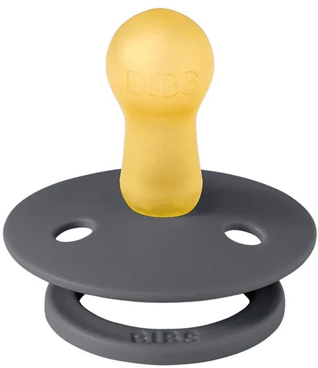 Bibs studio polka fopspeen - rond - 2 stuks - 0-6 mnd - sage iron