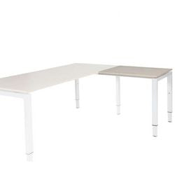 Aanbouw tafel schaffenburg domino wit