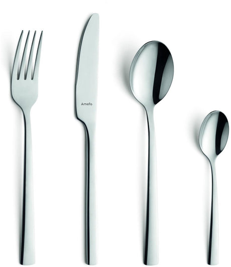 Amefa manille 24-delige bestekset – 6 personen – zilver – 18 0 chroomstaal – cadeauverpakking