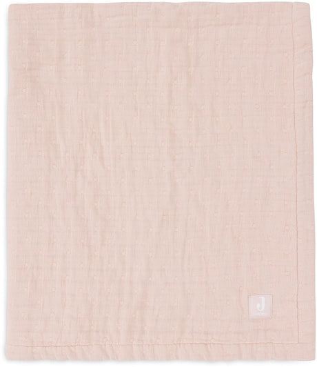 Jollein baby deken wieg jersey 75x100cm - jacquard wild rose - gots
