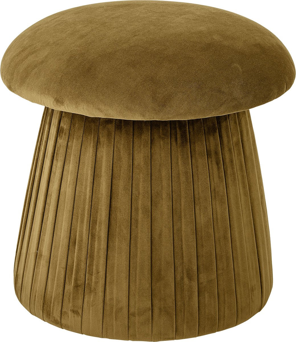 Bloomingville - roberta poef - bruin - polyester