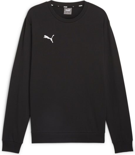 Puma teamgoal casuals crew neck sweat heren sporttrui - black- white s