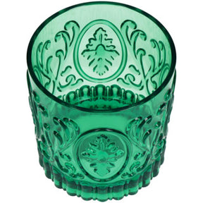 No brand tumbler acrylic green 8.9x8.9x9.5cm | 4 stuks