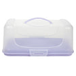 Taartplateau met deksel kunststof rh 34x19cm | 2 stuks