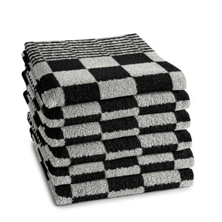 Ddddd keukendoek barbeque 50x55 black | 6 stuks