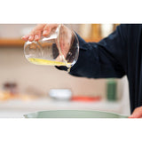 Mepal glas maatbeker met deksel chef it - 500 ml - maataanduiding - vaatwasmachine-. magnetron- en ovenbestendig - bakspullen - chalk