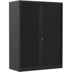 Roldeurkast chs135100 zwart 100 x 45 x 135 cm