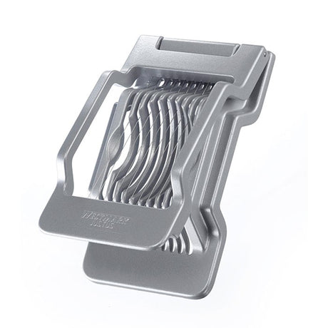 Westmark eisnijder voor ronde en ovale plakjes, individueel gespannen roestvrijstalen snijdraden, aluminium roestvrij staal, justus, grijs, 10402260