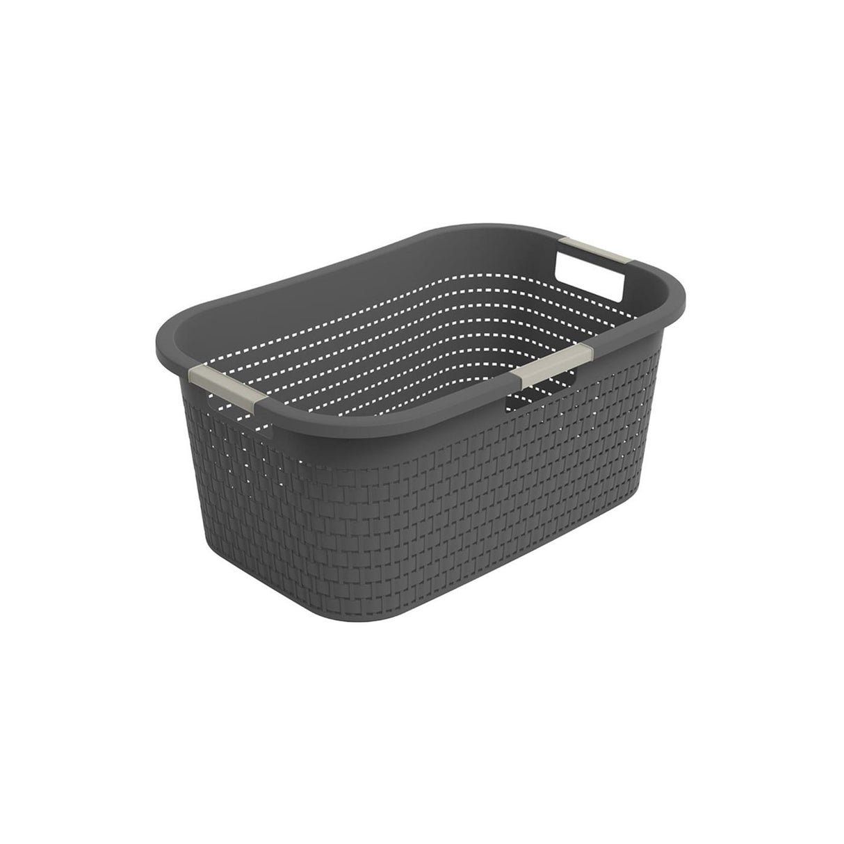 Rotho wasmand country 40l antraciet