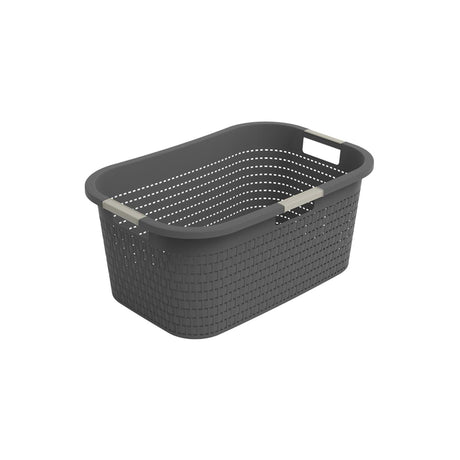 Rotho wasmand country 40l antraciet