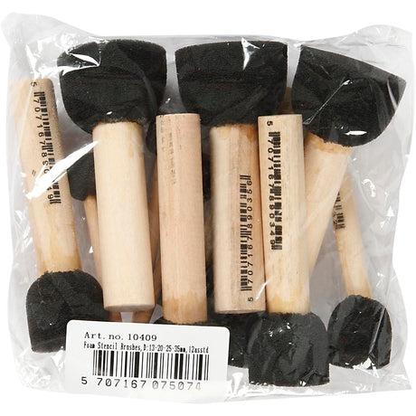 Creativ company https: www.cchobby.nl foam-tamponeerstokjes-l-9-10-cm-d-13-20-25-35-mm-12-stuk-1-doos