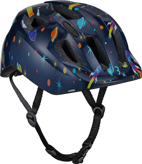 Bbb cycling hero kinderhelm fiets blauw - verstelbaar - wasbare padding - medium: 4 - 6 jaar - fietshelm meisjes en jongens - fietshelm kinderen - astronaut - bhe-172