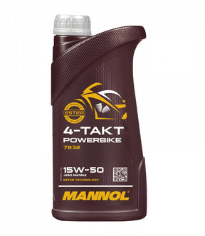 Mannol 1 liter 4 takt powerbike 15w-50 7832