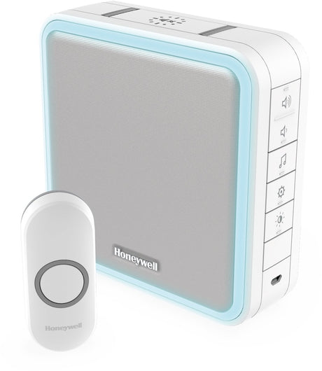 Honeywell home honeywell gong draadloos portable halog 200m wit dc915n