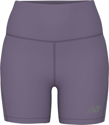 New balance sport fitted short 5 dames sportbroek - candied violet