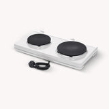Severin dubbele elektrische kookplaat 1000w ø15 en ø18cm 46x29x7,7cm