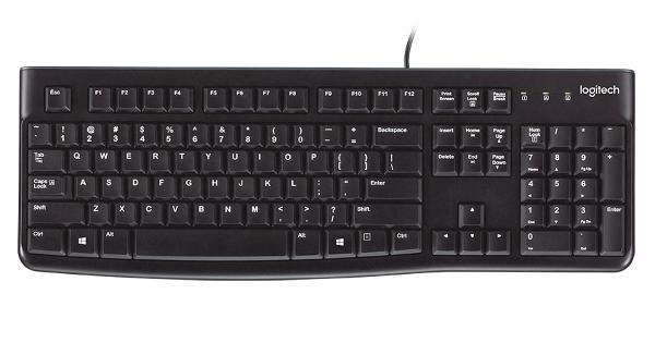 Logitech Logitech K120 Style business tastiera USB [USB, 104-key, numpad, durevole, nero]