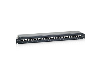 Equip equip 326424 cat.6 patch panel 24-port 19 inch 1u black