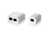 Equip 235112 2-port cat.5e surface mount box, rj-45, 5e, white, 59 mm, 29.5 mm, 61 mm