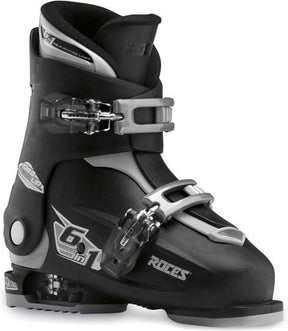Roces - idea up - skischoenen - kinderen - 19.0-22.0 (30-35) - zwart - zilver