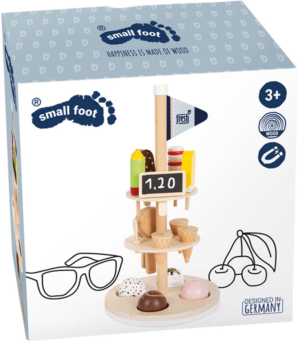 Small foot - houten ijsjes met houder, 15dlg.
