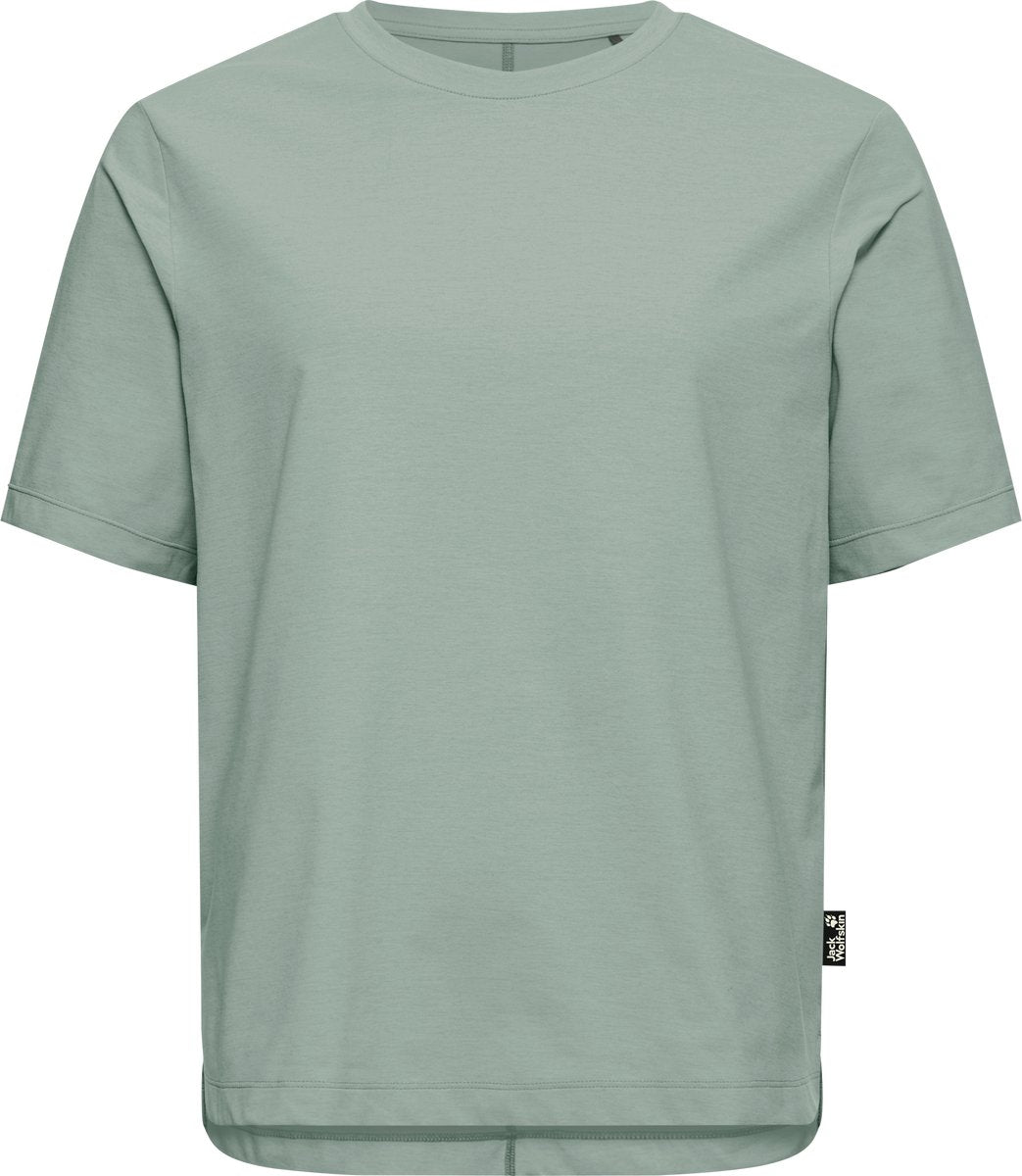 Jack wolfskin travel t w dames outdoorshirt-green zinnia s