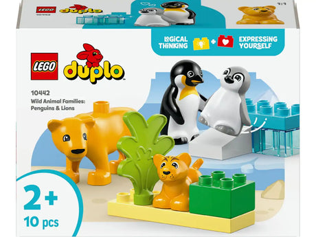 Lego duplo town 10442 families van wilde dieren: pinguïns en leeuwen