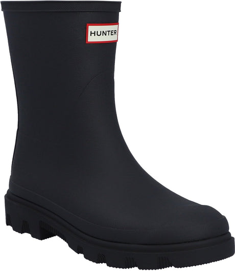 Hunter downpour short insulated boot unisex regenlaarzen - zwart 41