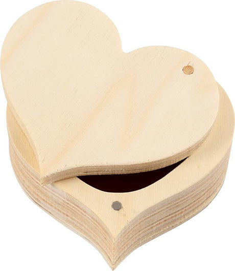 Creativ company creotime sieradendoosje bewaardoosje hartje unisex 9 x 4 cm