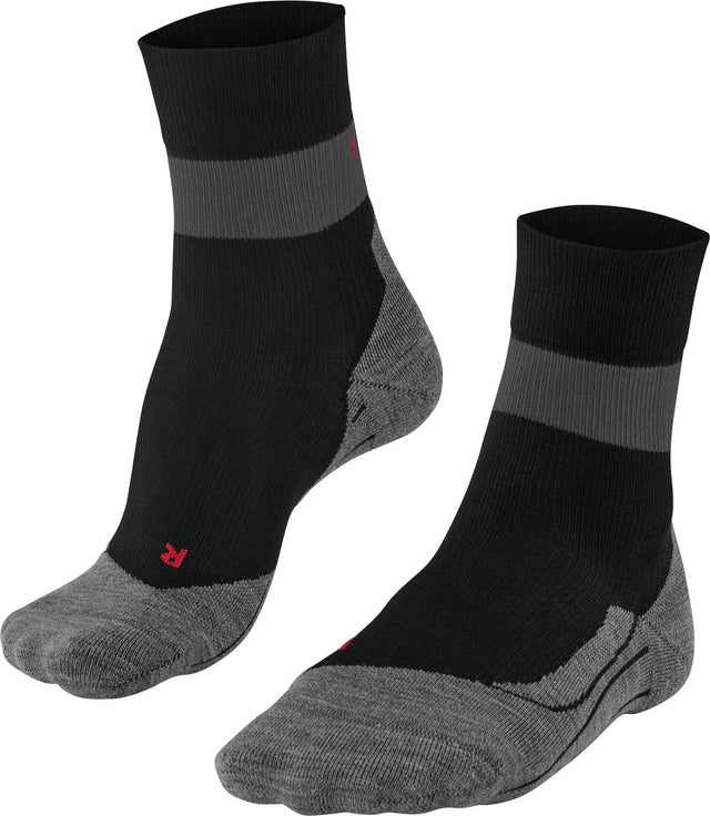 Falke ru stabilizing met compressie lyocell functioneel materiaal hardloopsokken heren zwart - maat 39-41