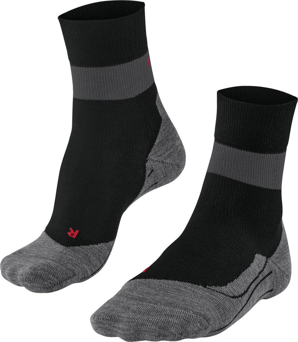 Falke ru stabilizing met compressie lyocell functioneel materiaal hardloopsokken heren zwart - maat 42-43