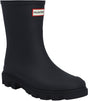 Hunter downpour short insulated boot unisex regenlaarzen - zwart