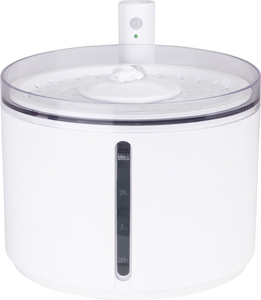 District 70 flow - draadloze drinkfontein - met bewegingssensor en filter - 2,2 l - wit