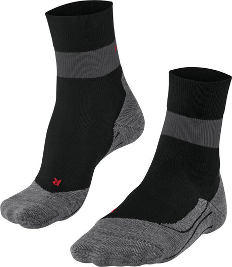 Falke ru stabilizing met compressie lyocell functioneel materiaal hardloopsokken heren zwart - maat 44-45