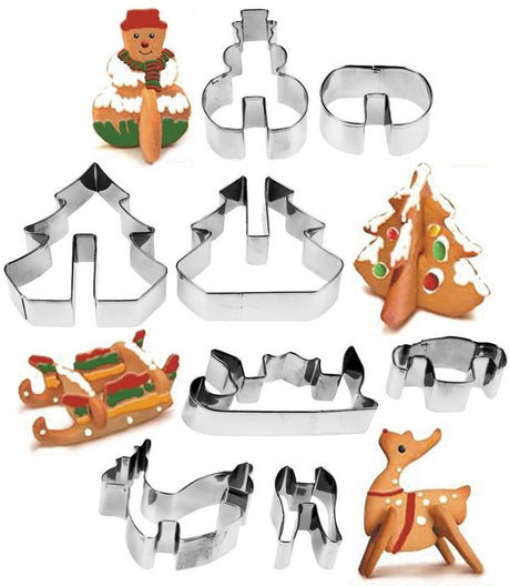 Koopman uitsteekvormenset 3d kerstkoekjes, 8dlg.