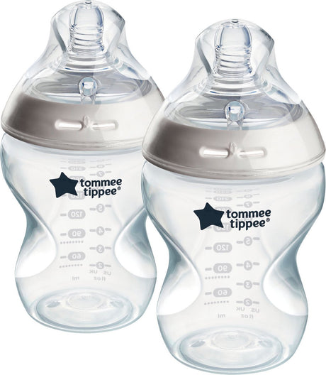 Tommee tippee natural start babyflessen - set van 2 x 260ml baby flessen - lage toevoersnelheid 3m+