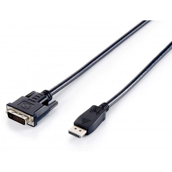 Equip 119336 DisplayPort to DVI-D Dual-Link Video Cable, M M, 2M, Black