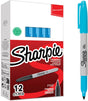 Sharpie permanente markers | fijne punt | turquoise inkt | 12 stuks
